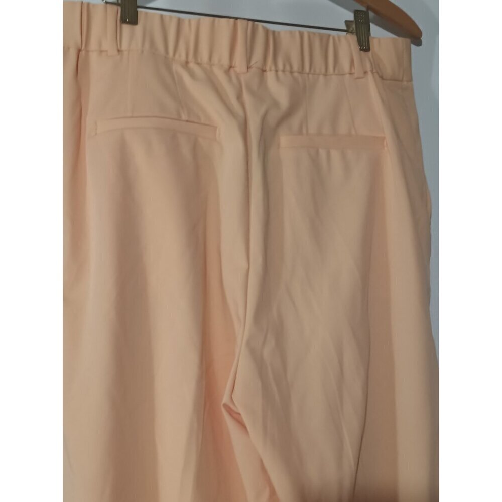 H & M Peach Blush Color Size 12 Stretch Dress Slacks 32 x 27 - Picture 8 of 9